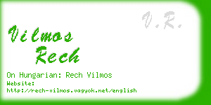 vilmos rech business card